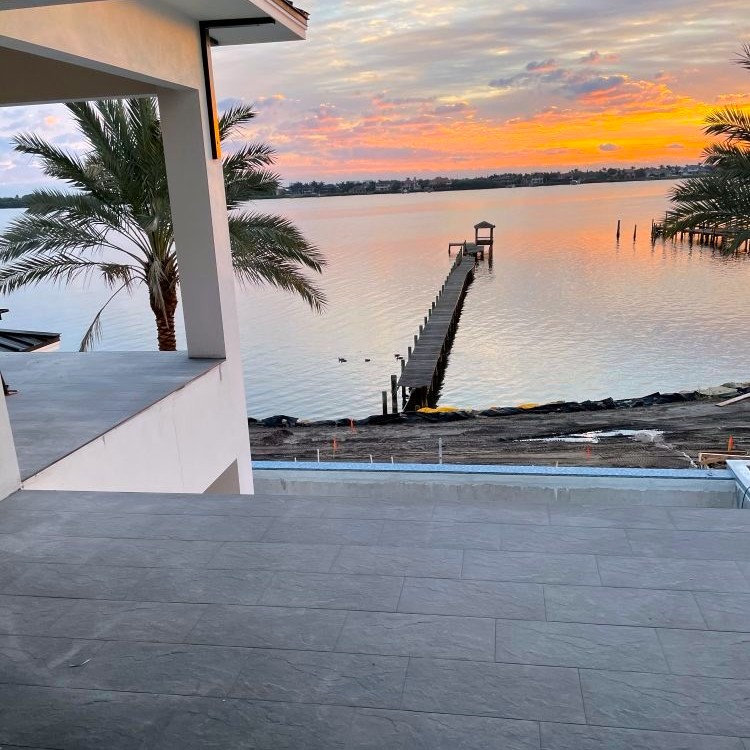 Outdoor Patio Tile Installation